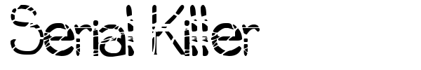 Serial Killer font preview